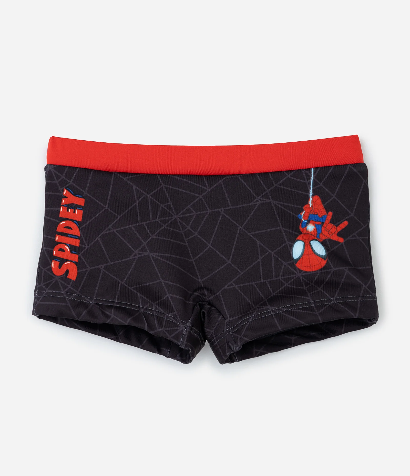 Sunga Boxer Infantil com Estampa Homem-Aranha Spidey - Tam 2 a 6 Anos Vermelho/Preto 1