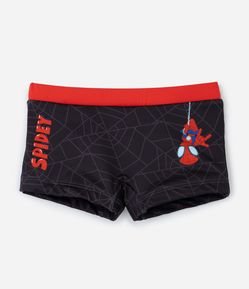 Sunga Boxer Infantil com Estampa Homem-Aranha Spidey - Tam 2 a 6 Anos