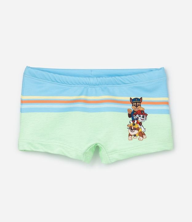 Sunga Boxer Infantil com Estampa Patrulha Canina - Tam 2 a 4 Anos