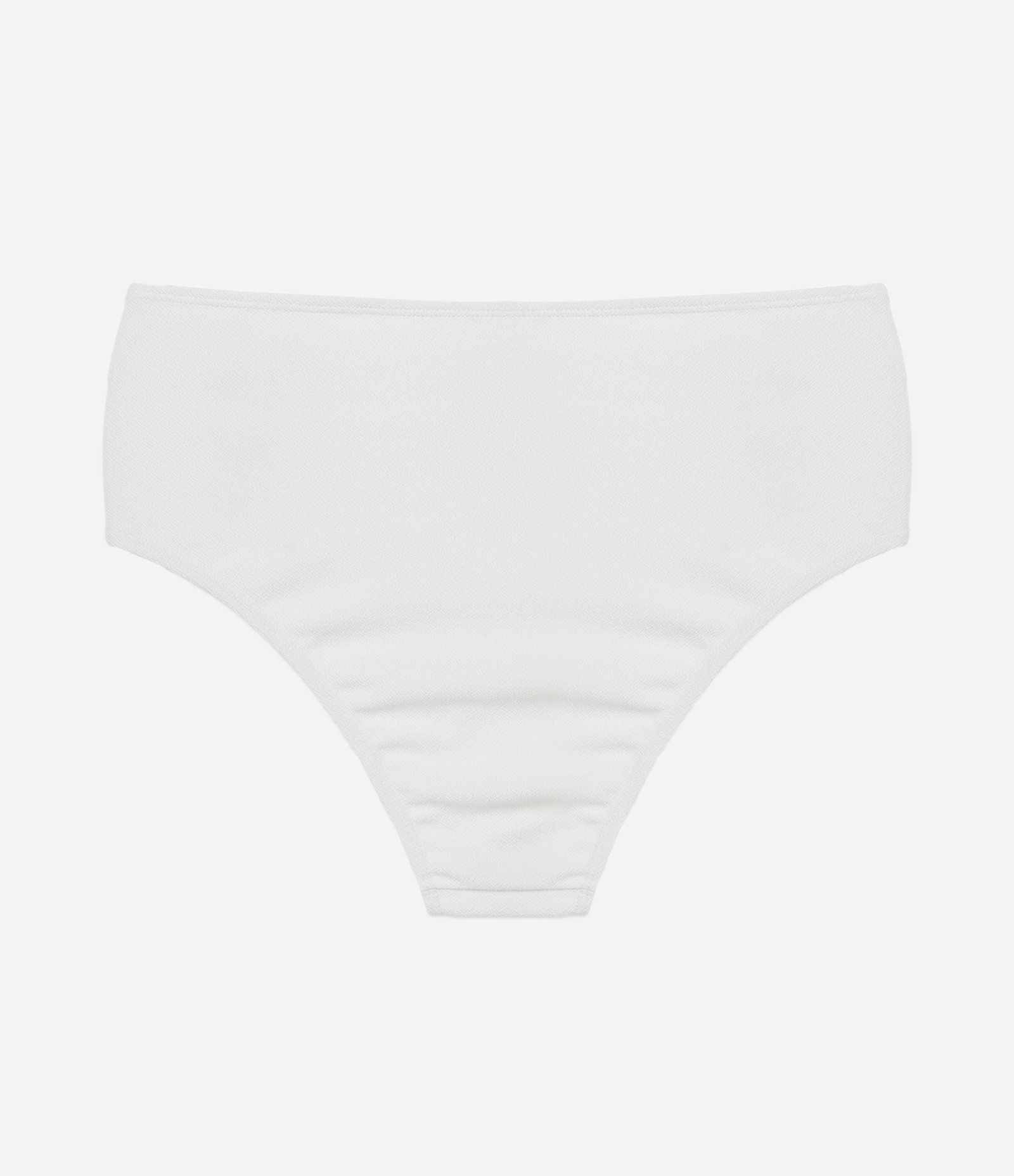 Biquíni Calcinha Hot Pants em Microfibra Texturizada com Detalhe Colorido Curve e Plus Size Branco 6
