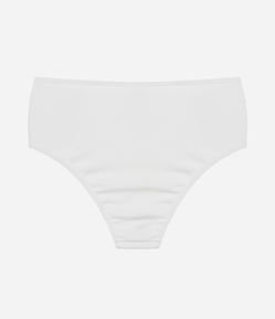 Biquíni Calcinha Hot Pants em Microfibra Texturizada com Detalhe Colorido Curve e Plus Size