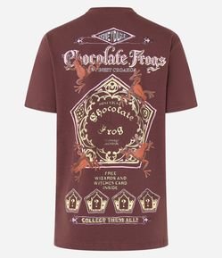 Camiseta Alongada em Algodão com Estampa Harry Potter