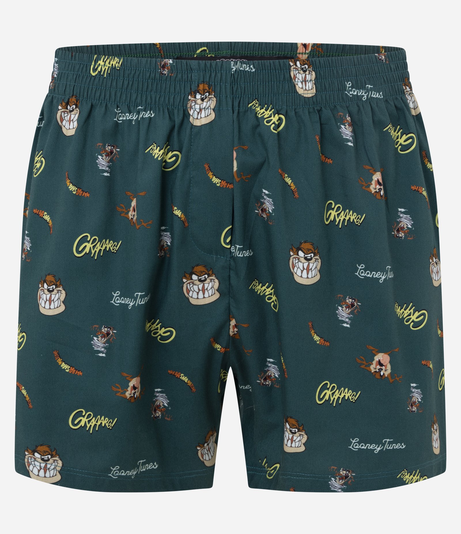 Cueca Samba Canção em Tricoline com Estampa Taz Verde 1