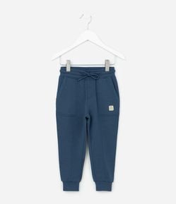 Calça Infantil em Modal com Recortes e Bolsos - Tam 1 a 6 Anos