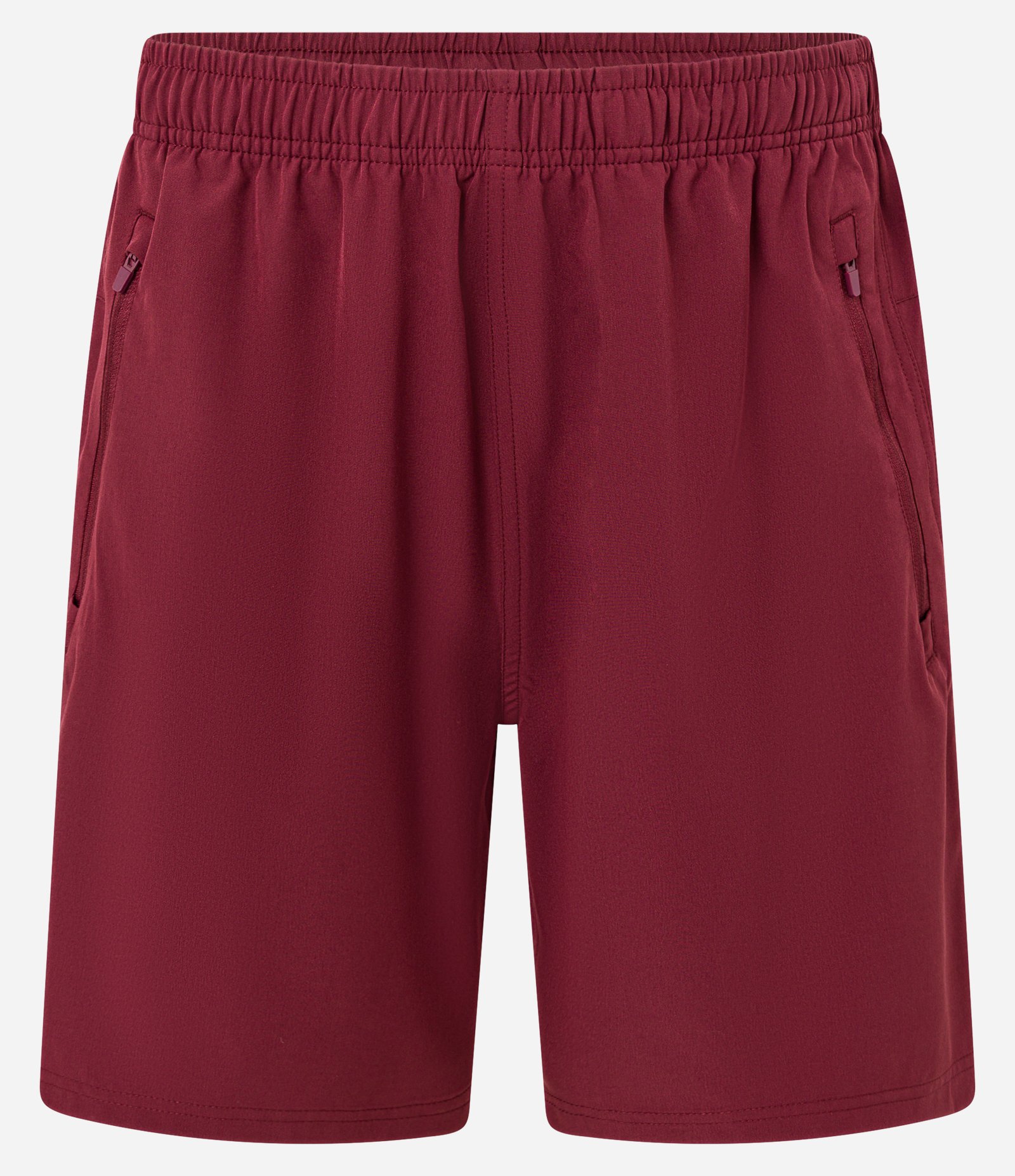 Bermuda Esportiva com Laser Cut e Bolsos com Zíper Vermelho 1