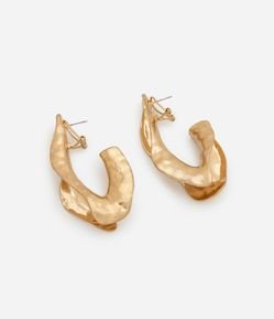 Maxi Argola com Efeito Martelado