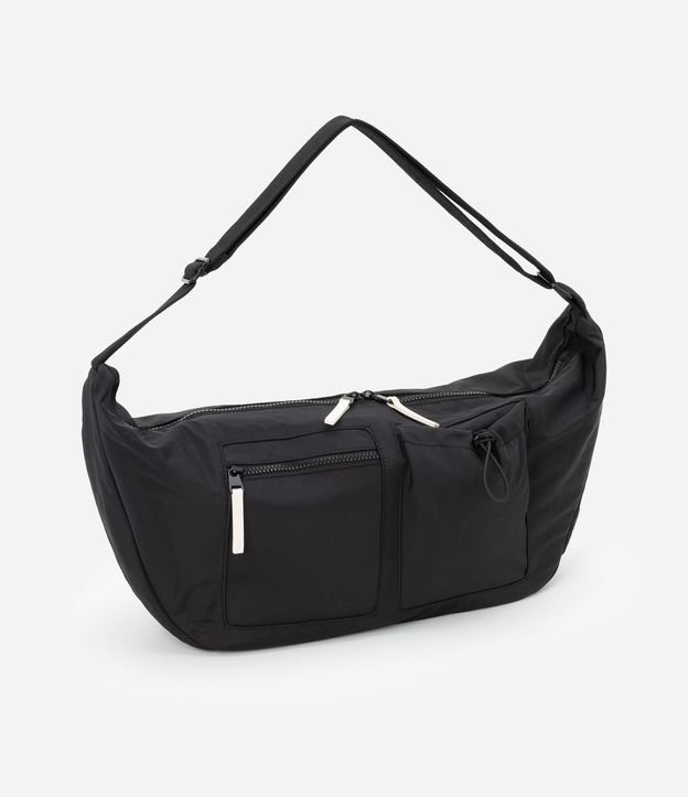 Bolsa Hobo com Alças Ajustáveis e Bolsos