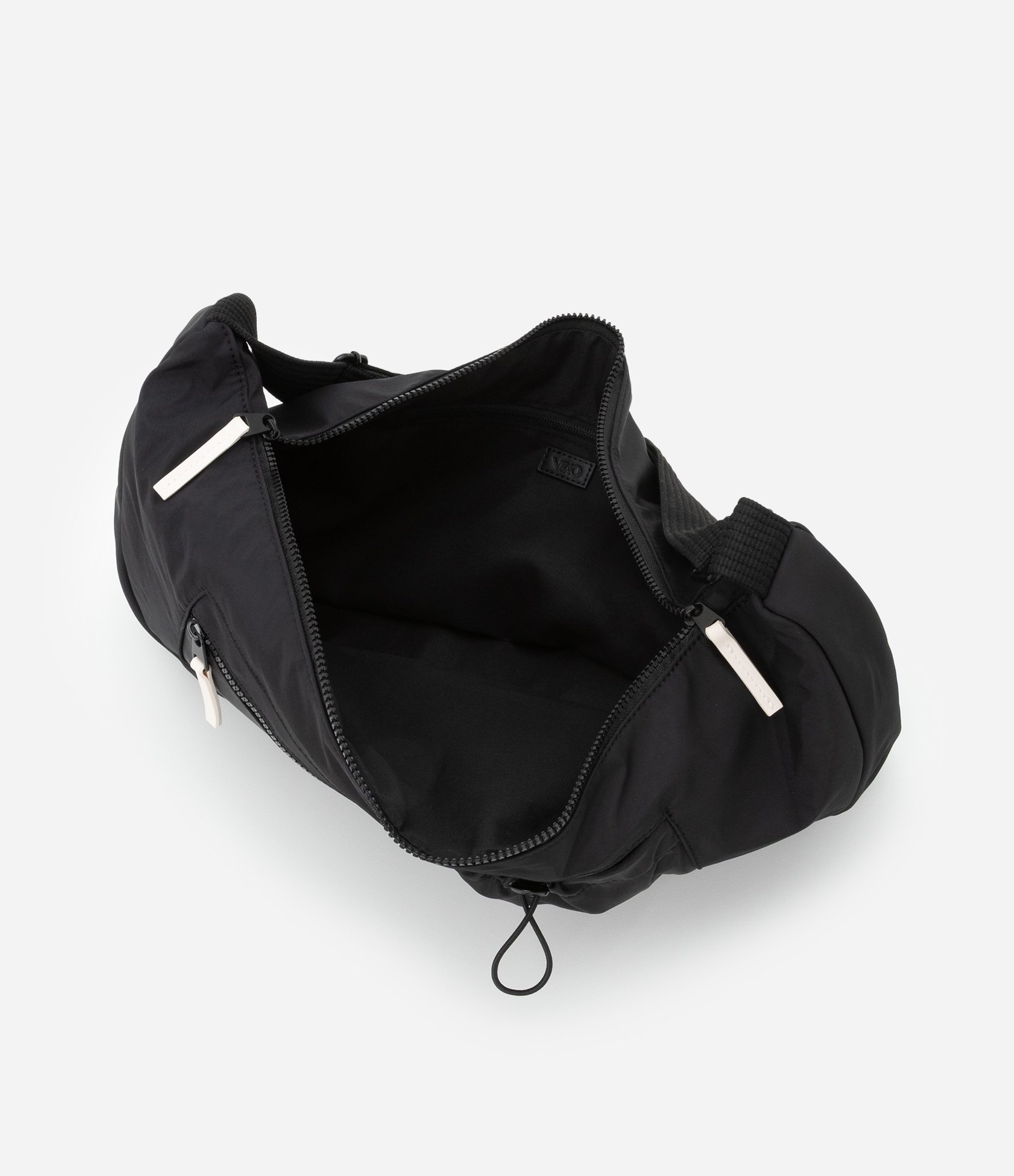 Bolsa Hobo com Alças Ajustáveis e Bolsos Preto 4