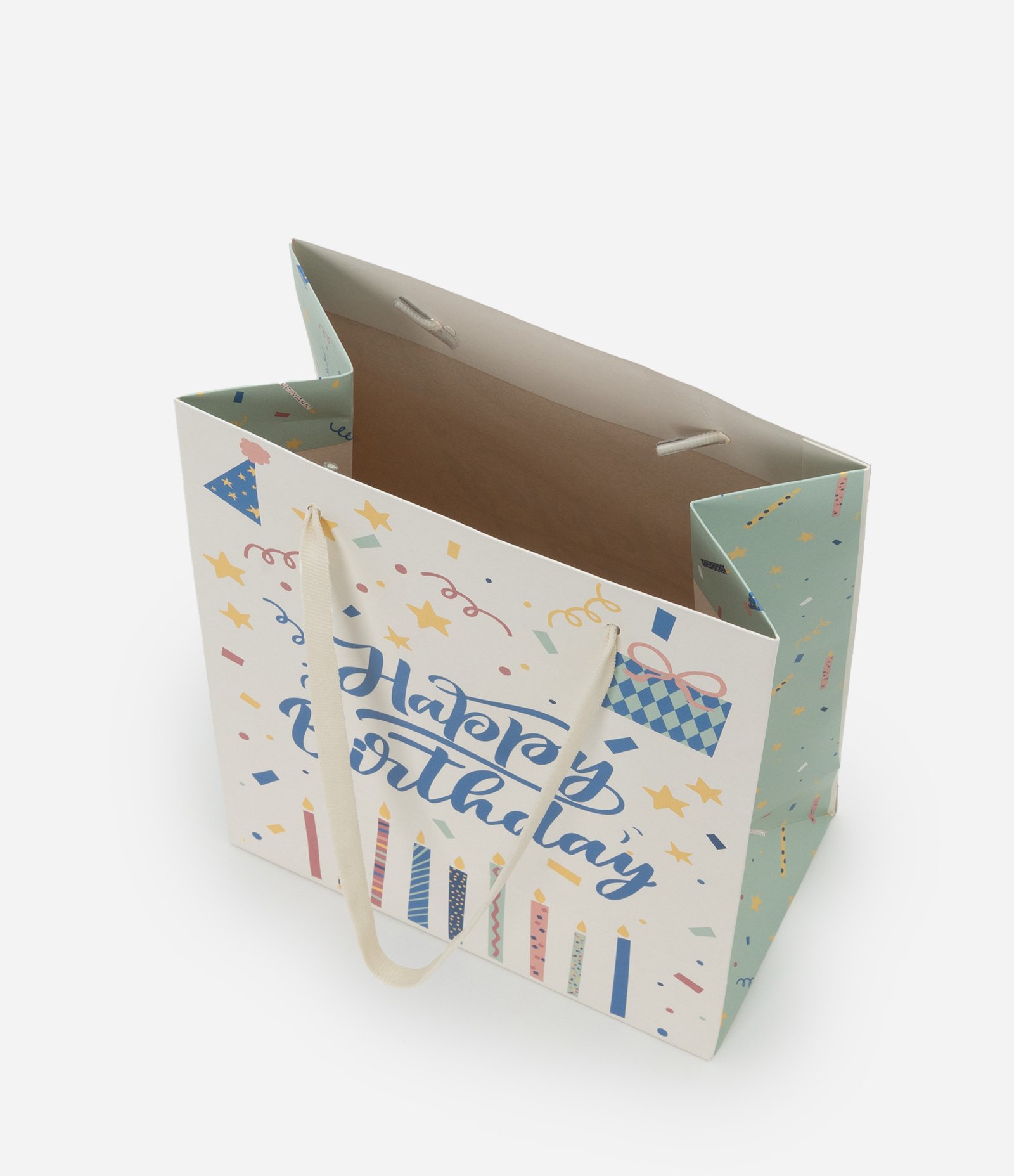 Embalagem de Presente Pequena com Estampa Feliz Aniversário Off White 3