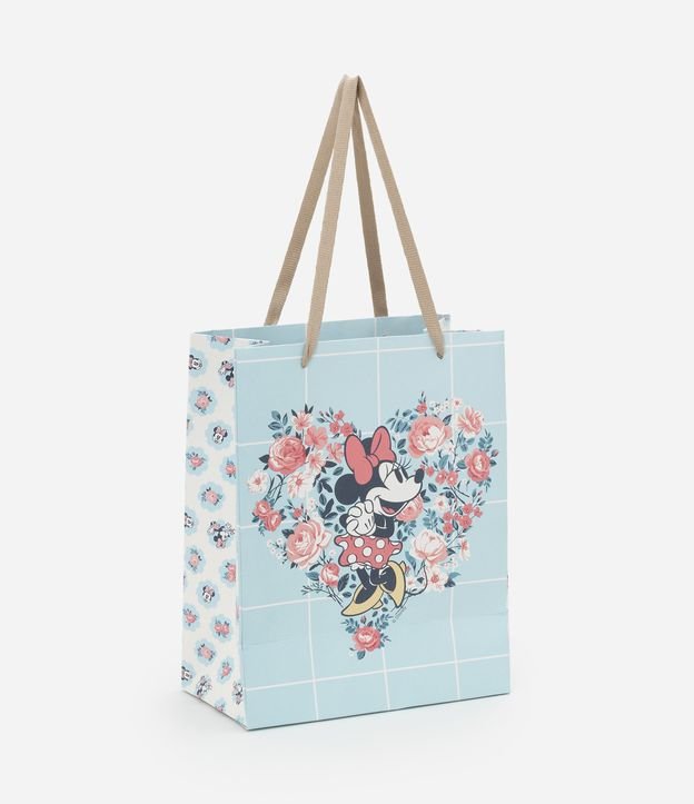 Embalagem de Presente Pequena da Minnie com Coração e Flores