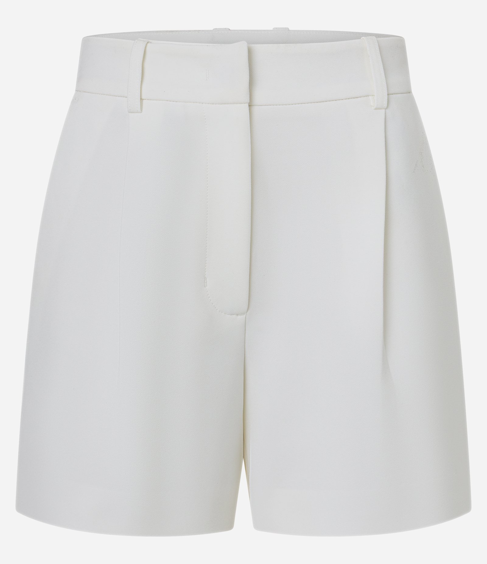 Short Alfaiatado Cintura Alta com Pregas e Lapela Off White 1