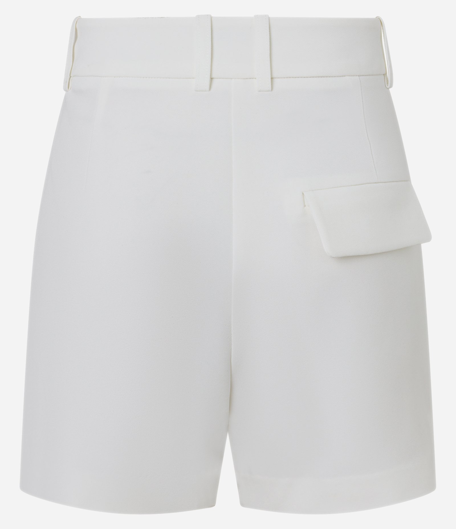 Short Alfaiatado Cintura Alta com Pregas e Lapela Off White 2