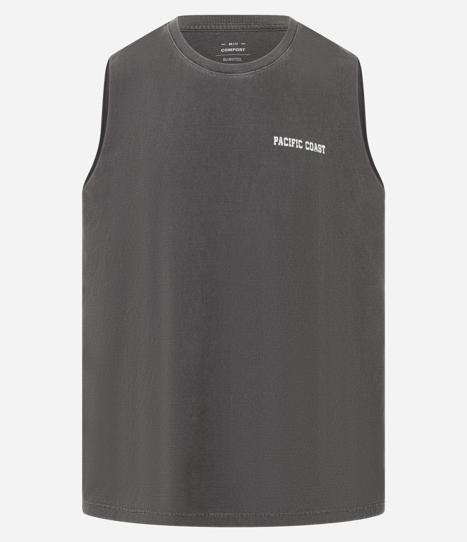 Regata Comfort em Algodão com Estampa Lettering Praia Preto 5