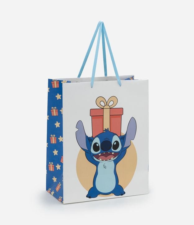 Embalagem de Presente Média com Estampa Stitch