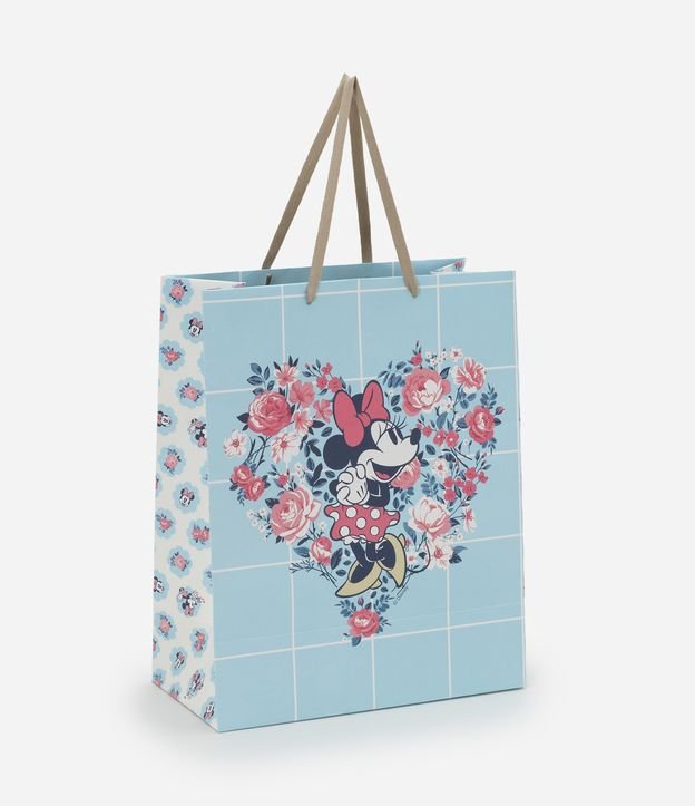 Embalagem de Presente Média com Estampa da Minnie com Flores