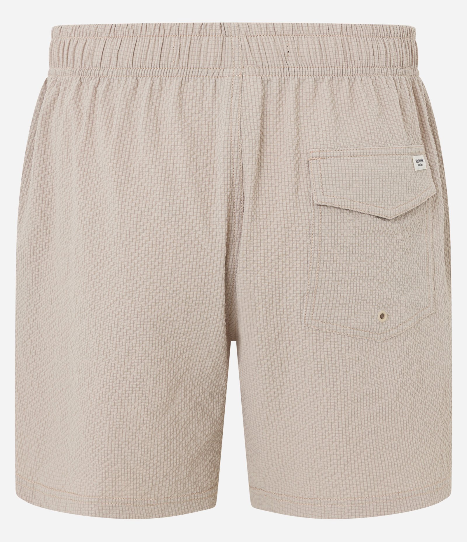 Bermuda de Banho Básica em Microfibra Texturizado  Bege 9