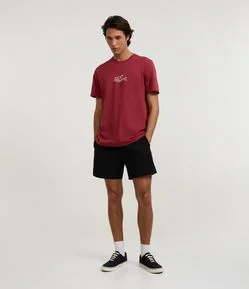 Bermuda de Banho Básica em Microfibra Texturizado 