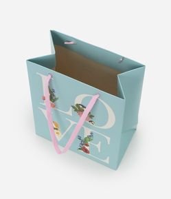 Embalagem de Presente Pequena com Estampa Love