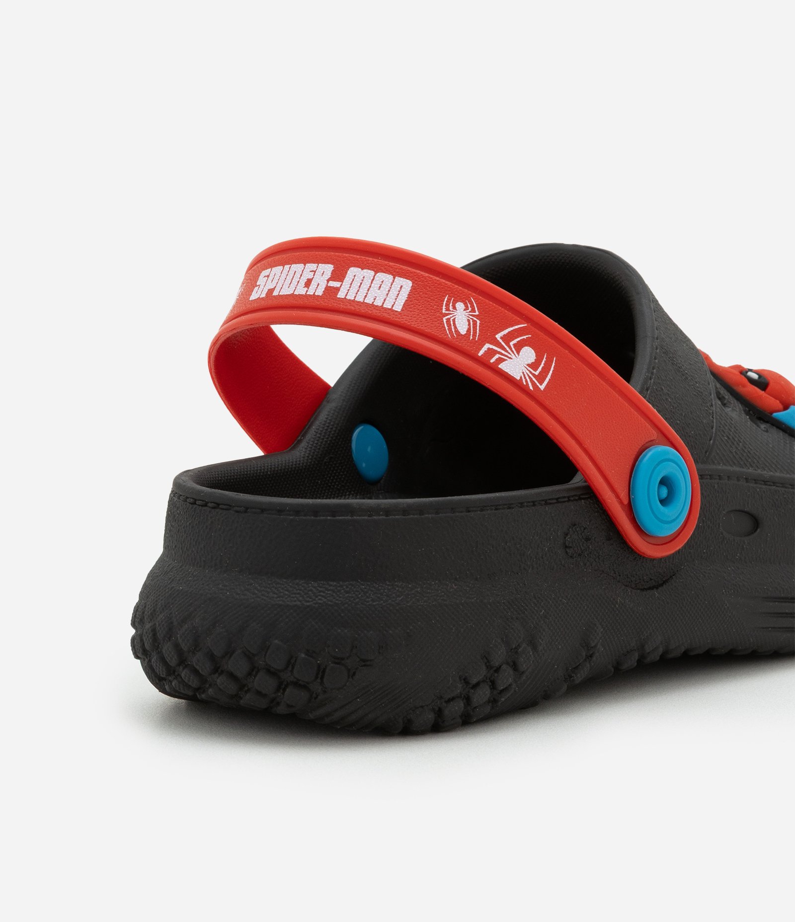Sandália Babuche Infantil com Patch Homem Aranha - Tam 23 a 36 Preto 3