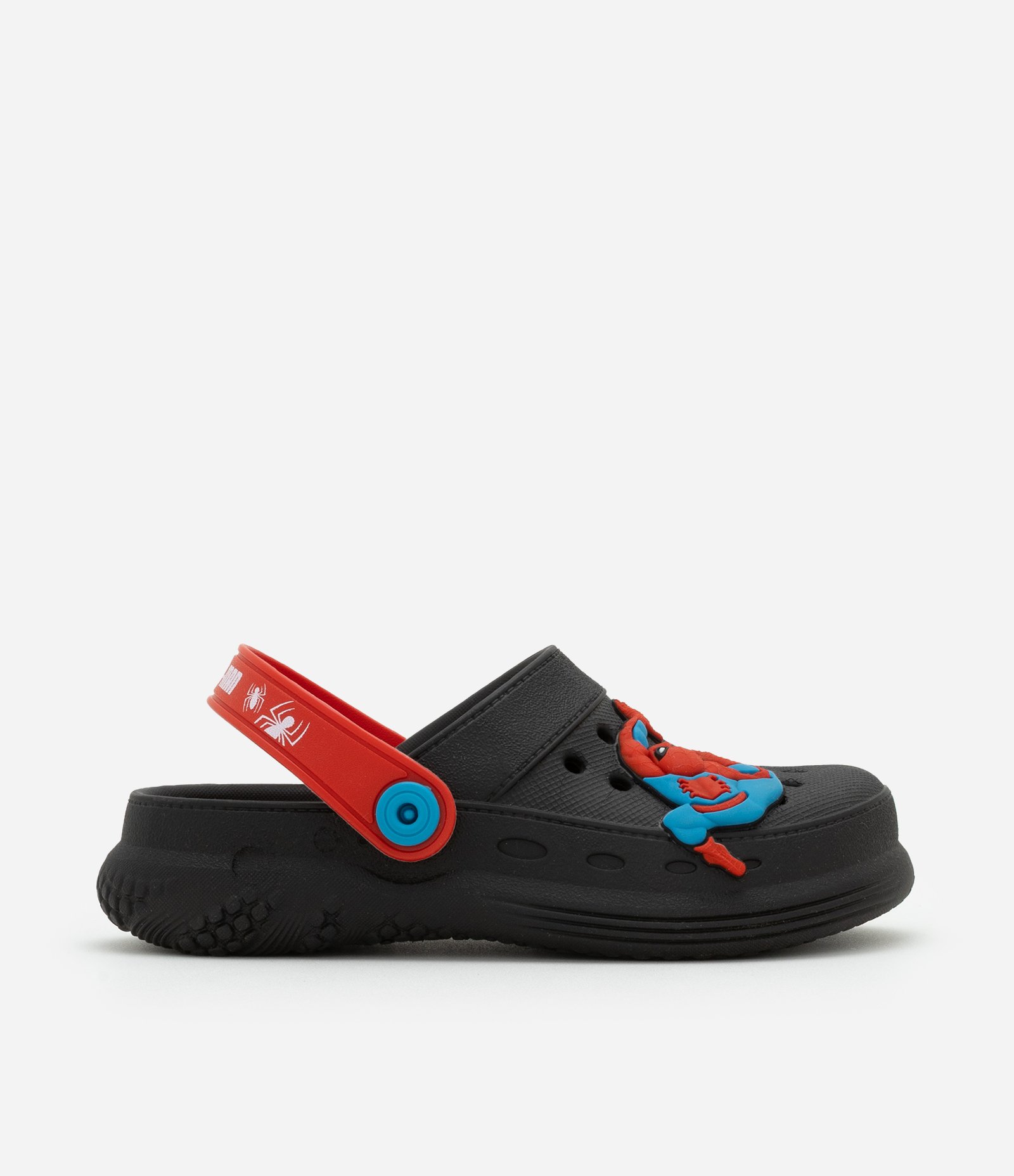 Sandália Babuche Infantil com Patch Homem Aranha - Tam 23 a 36 Preto 5