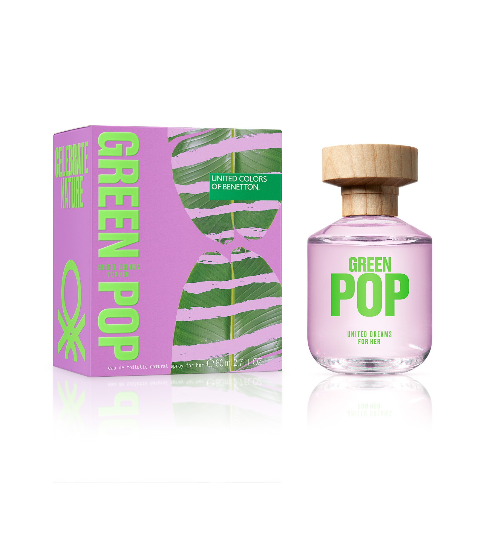 Eau de Toilette Feminino United Dreams Green Pop Benetton  80ml 3