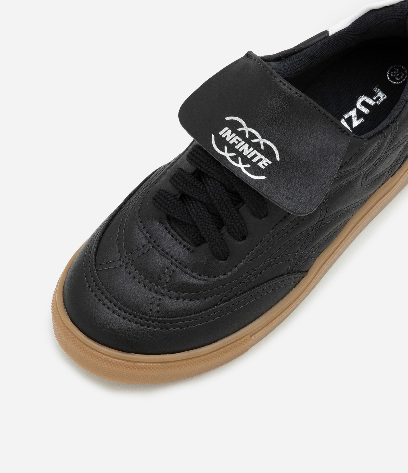 Tênis Chuteira Infantil com Língua Dobrada - Tam 28 ao 35 Preto 4