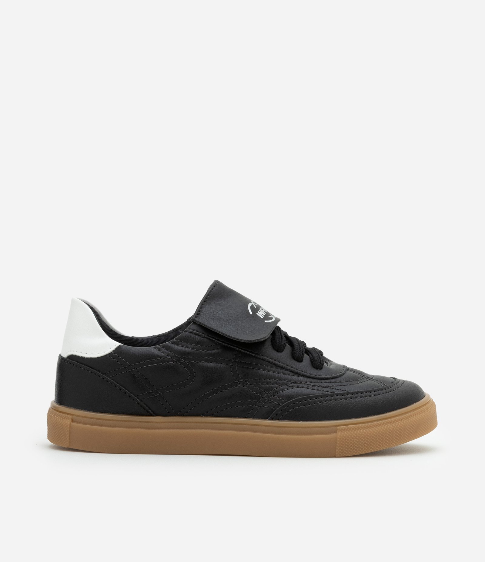 Tênis Chuteira Infantil com Língua Dobrada - Tam 28 ao 35 Preto 5