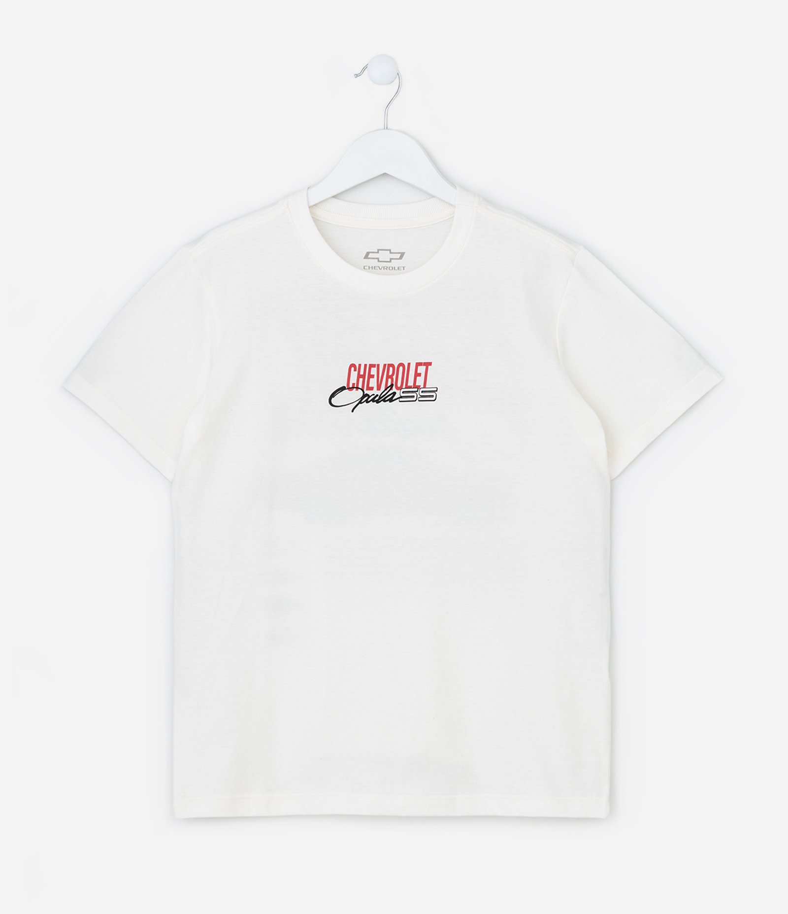 Camiseta Infantil com Estampa Opala Chevrolet - Tam 5 a 14 Anos Branco 6