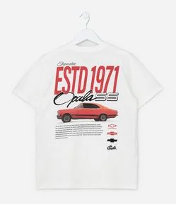 Camiseta Infantil com Estampa Opala Chevrolet - Tam 5 a 14 Anos