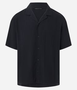 Camisa Boxy em Jacquard com Texturizado Bowling