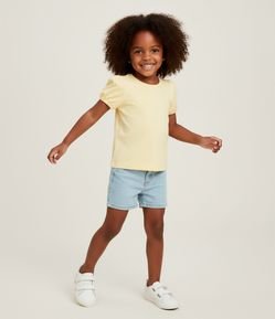 Blusa Infantil com Manguinha Bufante - Tam 1 a 6 Anos