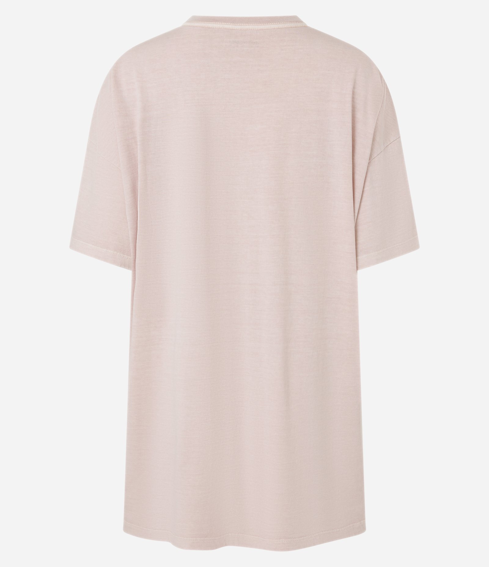 Camisola T-Shirt em Algodão Estonado com Estampa Morango Rosa 4
