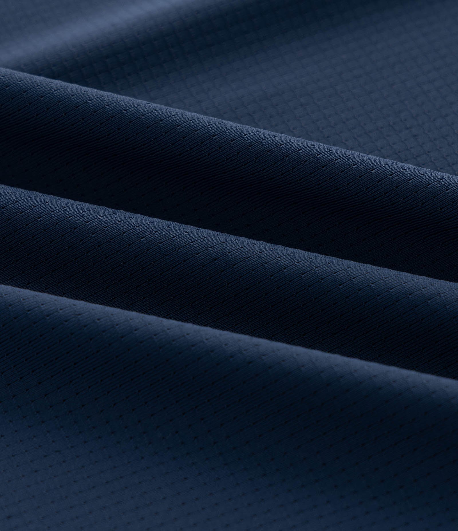 Camiseta Esportiva Regular Texturizada com Detalhe Refletivo Azul Marinho 3