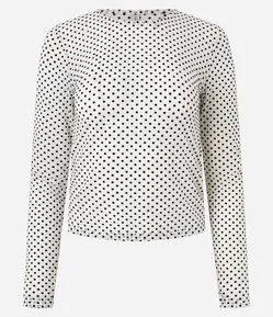 Blusa em Tule Transparente com Poás