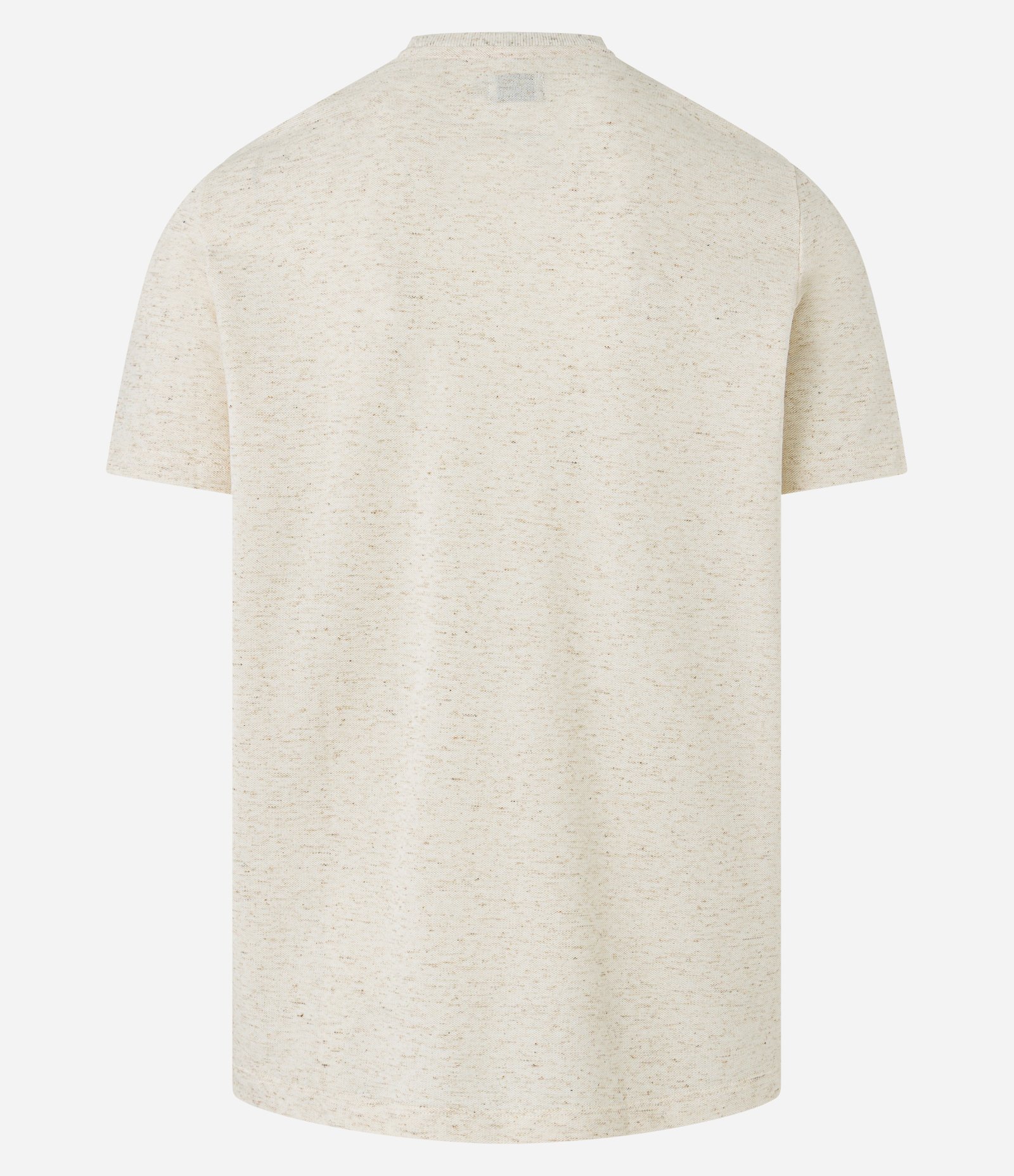 Camiseta Regular em Algodão com Bordado Floral Bege 8