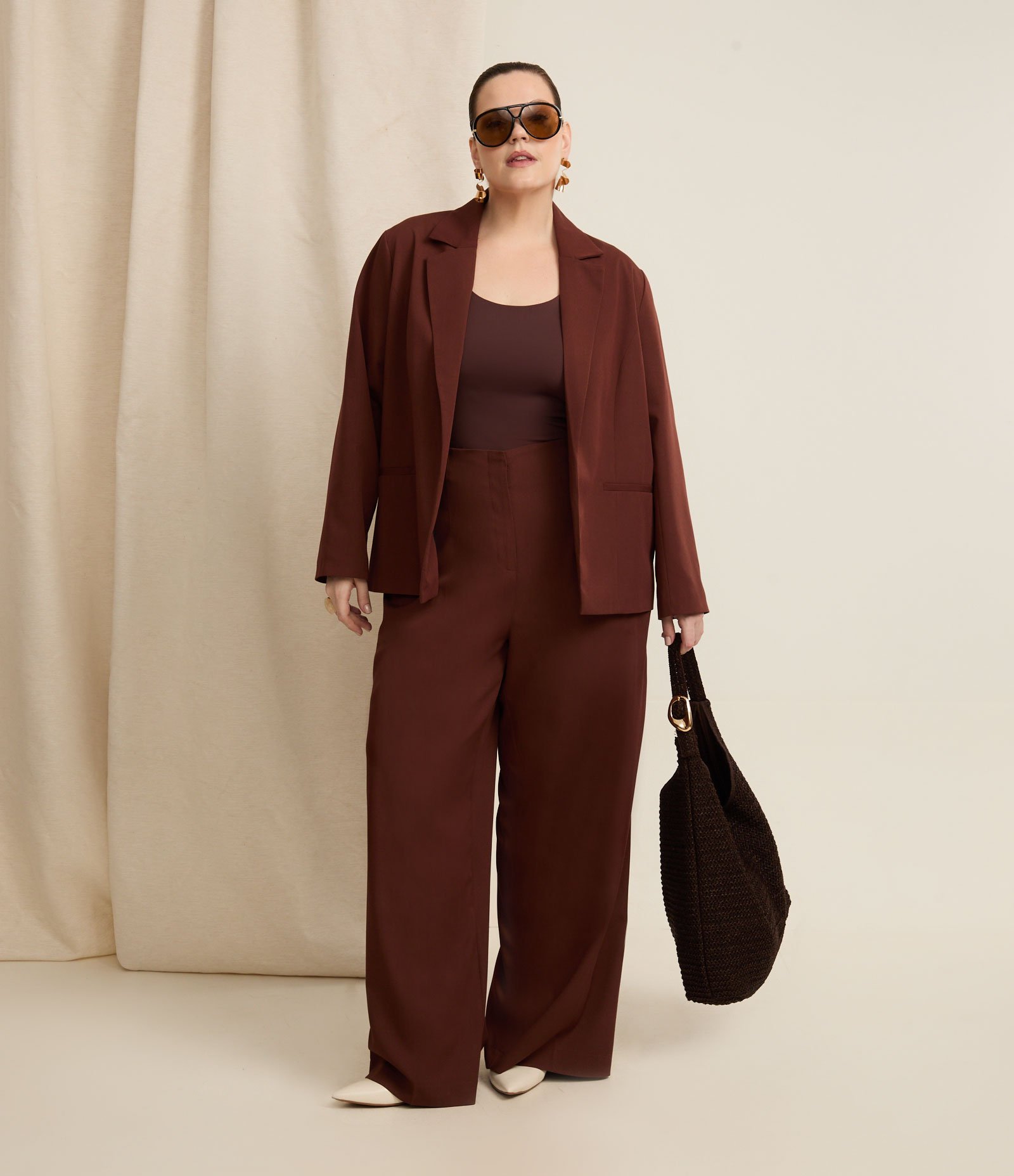 Blusa Regata em Poliamida com Alças Largas Curve & Plus Size 4