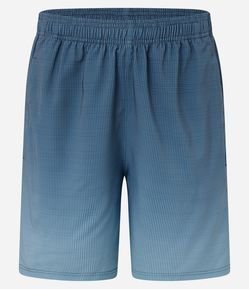 Bermuda Esportiva com Xadrez e Degrade na Barra