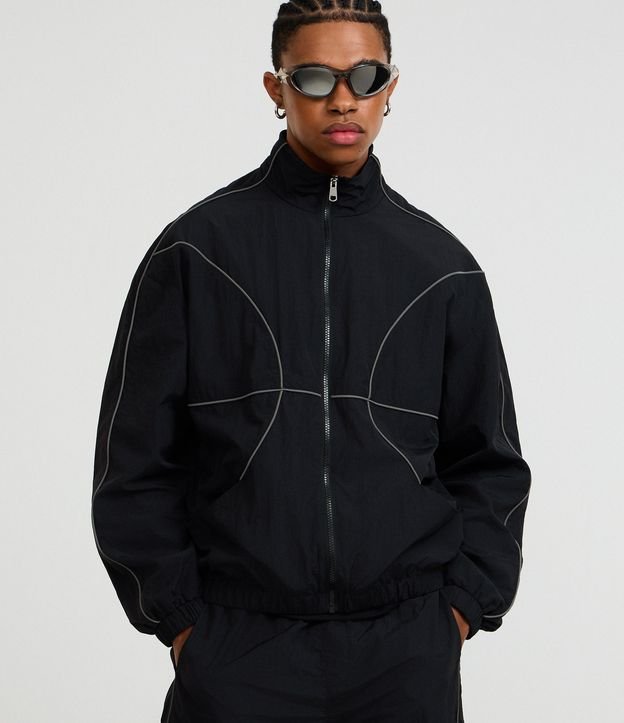 Jaqueta Esportiva Basketball com Fio Refletivo