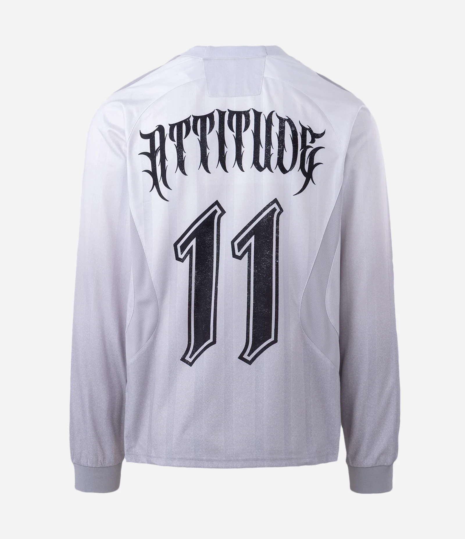 Camiseta Boxy Manga Longa com Estampa Lettering Attitude Branco 3