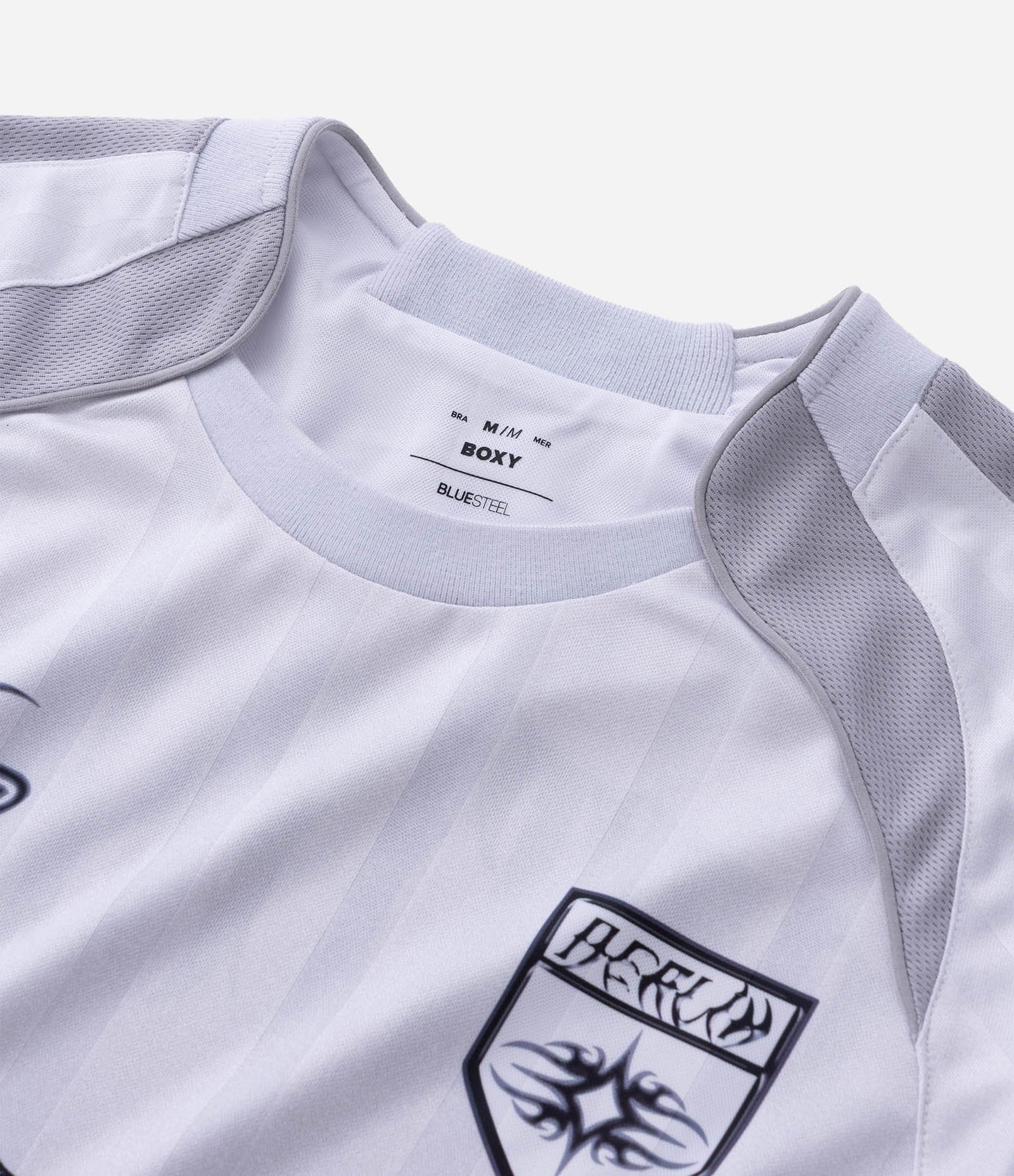 Camiseta Boxy Manga Longa com Estampa Lettering Attitude Branco 7