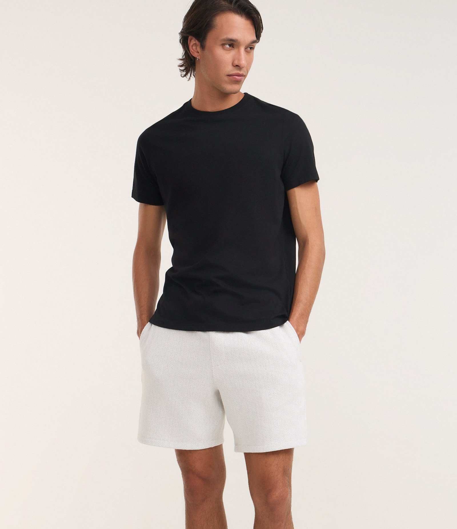 Bermuda em Jacquard com Textura Cinza 3