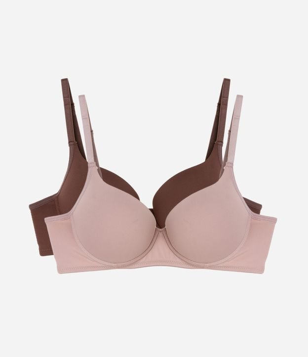 Kit 02 Sutiãs com Bojo em Microfibra