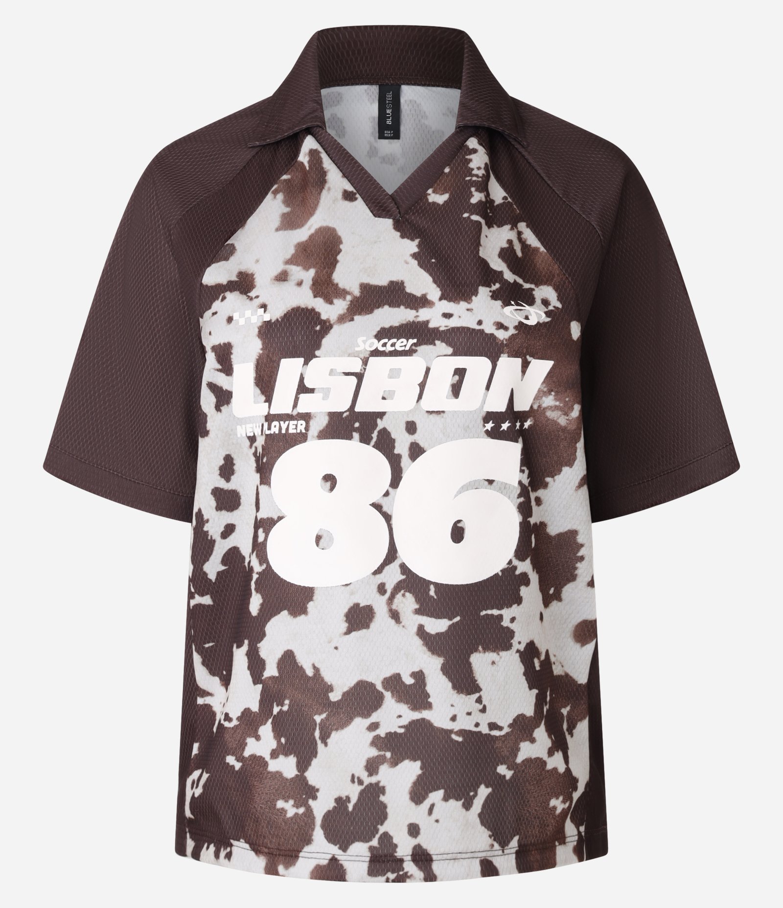 Camiseta Over com Cava Raglan e Fundo Animal Print Marrom 7