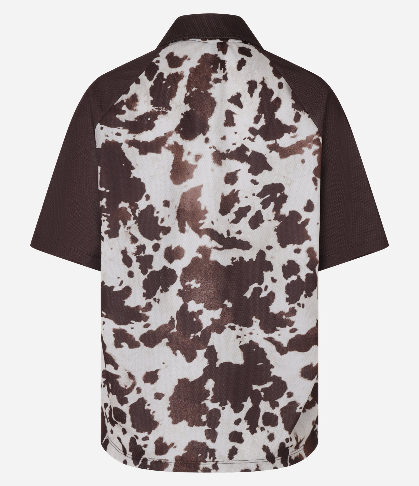 Camiseta Over com Cava Raglan e Fundo Animal Print Marrom 8