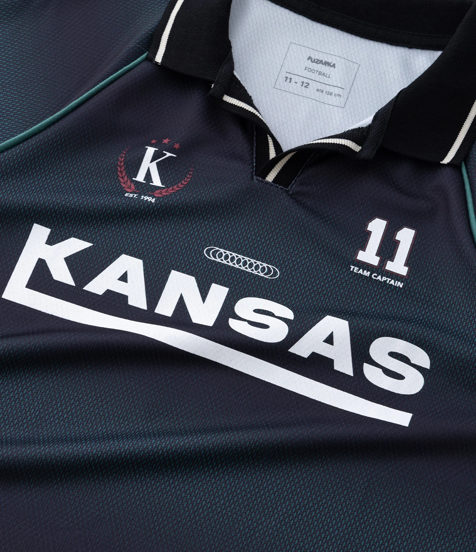 Camiseta Esportiva Infantil Estampa Kansas - Tam 5 a 14 Anos Verde 5
