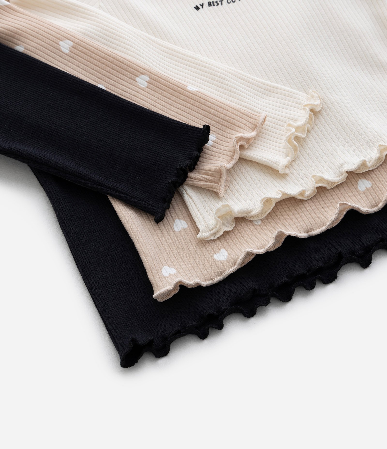 Kit 03 Blusas Infantis em Ribana com Estampa Capivara - Tam 1 a 6 Anos Preto/Rosa/Bege 3