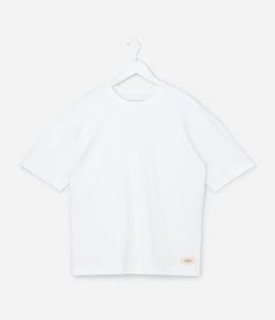 Camiseta Oversized Infantil em Suedine - Tam 5 a 14 Anos