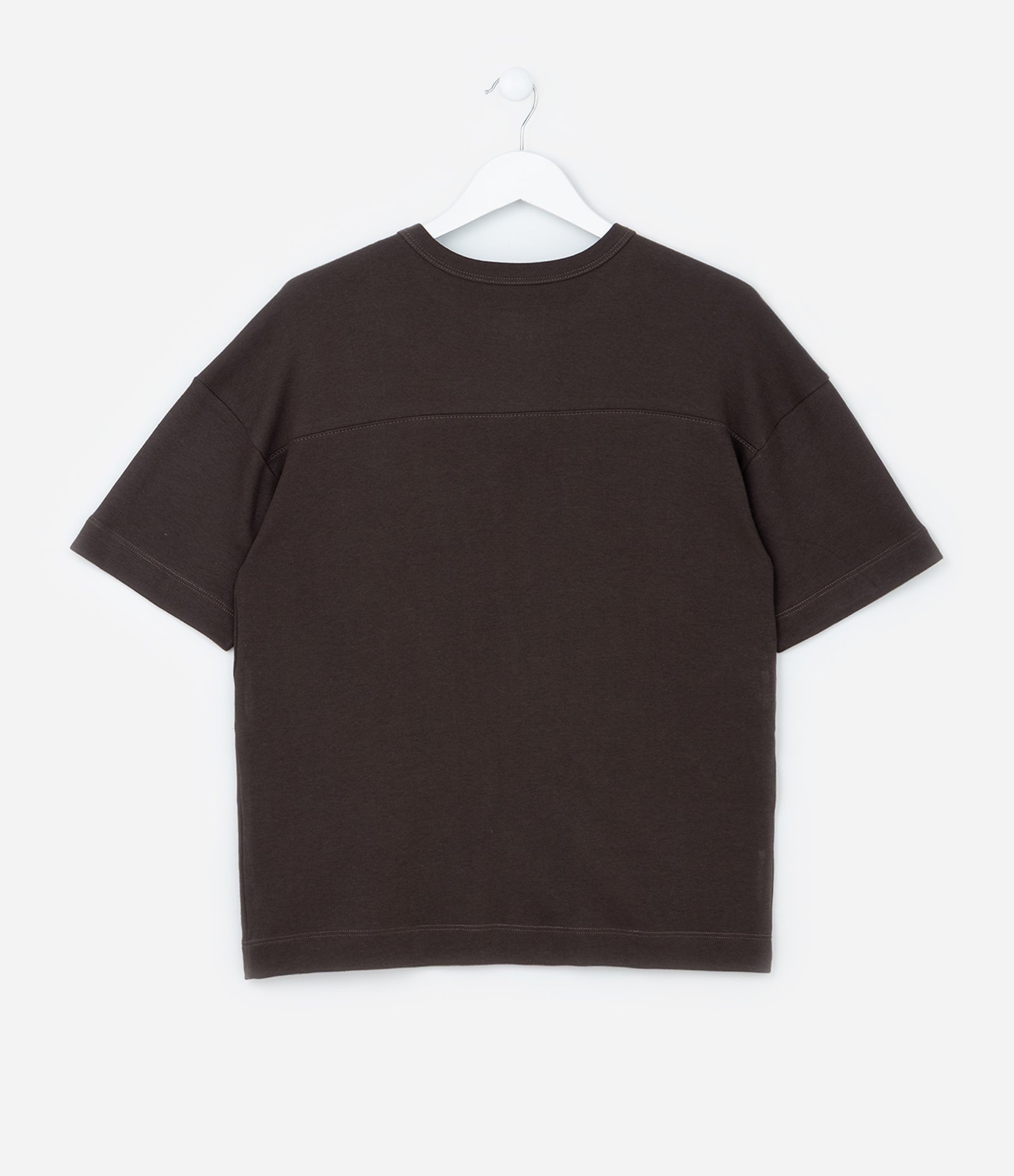 Camiseta Oversized Infantil em Suedine - Tam 5 a 14 Anos Marrom 2