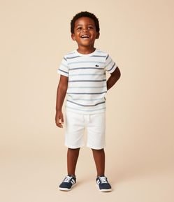 Bermuda Infantil em Sarja com Barra Dobrada - Tam 1 a 6 Anos