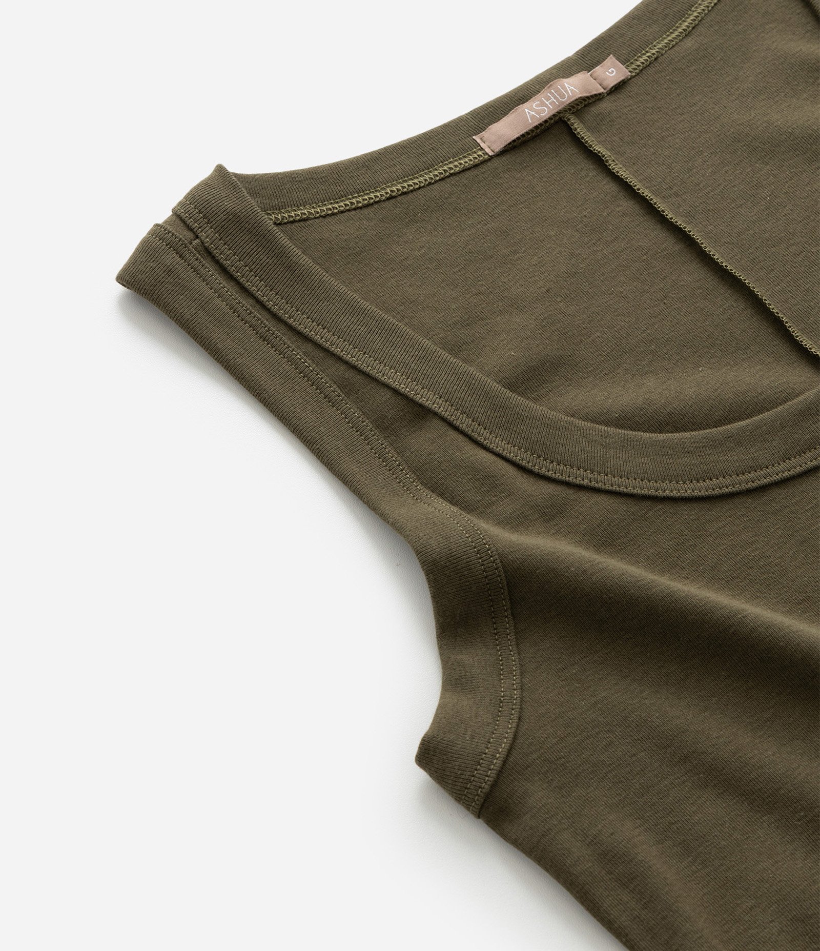 Vestido Midi sem Manga em Ribana Curve & Plus Size Verde 7